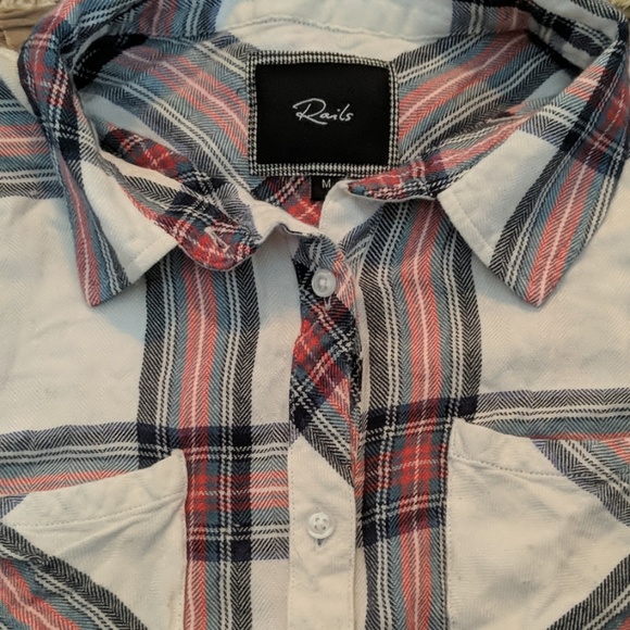RAILS * CROP HUNTER PLAID BUTTON FRONT - Picture 8 of 13